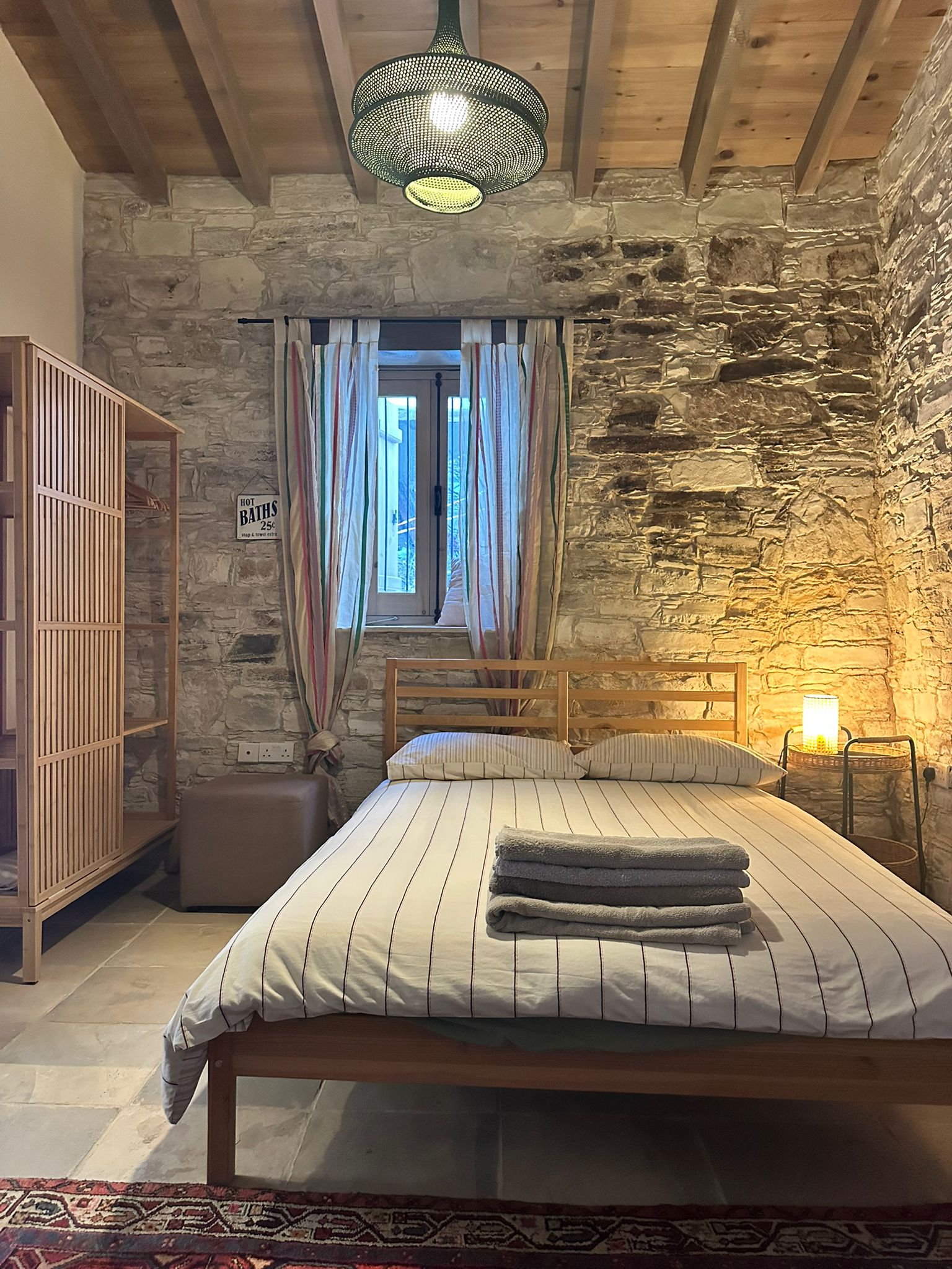 Stone bedroom interior